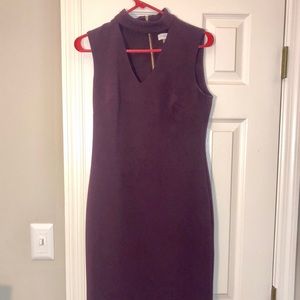 Calvin Klein purple dress with choker neckline